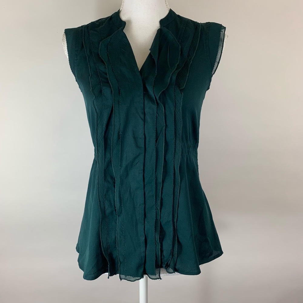 Converse One Star Women Small Hunter Green Blouse